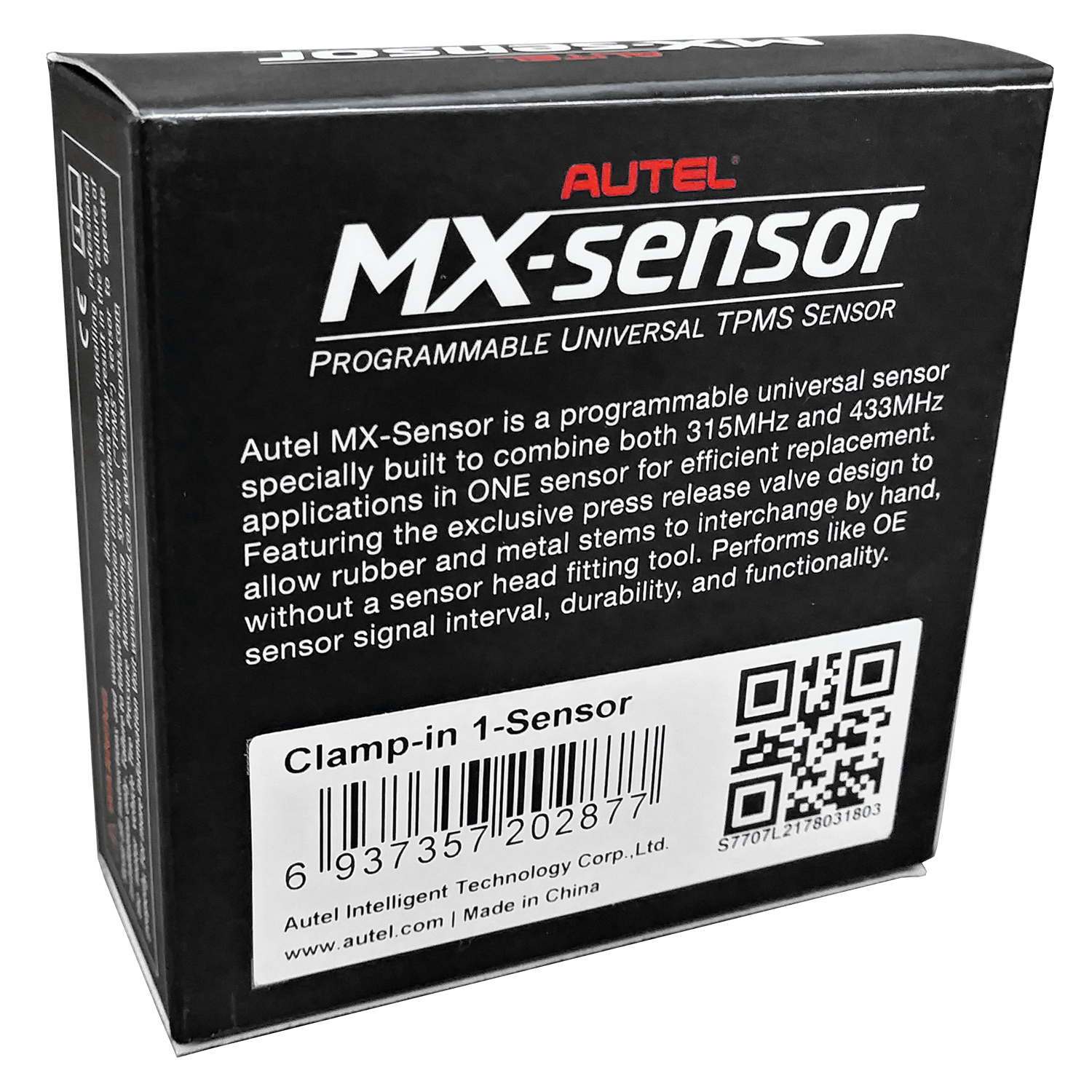MX-Sensor 1-Sensor Rubber Valve Stem-Box Back Side