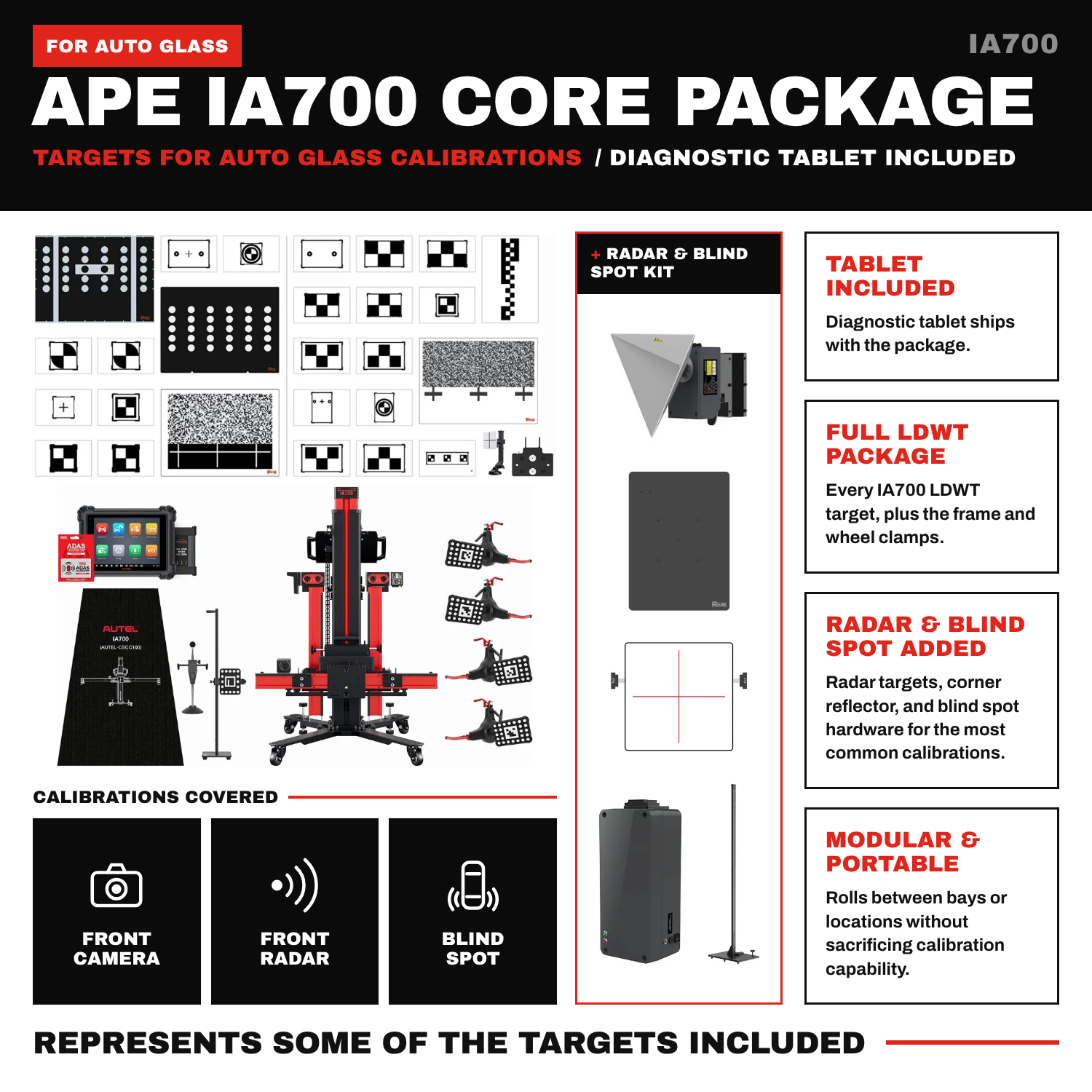 Autel IA700 Ape Core ADAS Calibration System with MS909 S2 Tablet (IA700APECT)