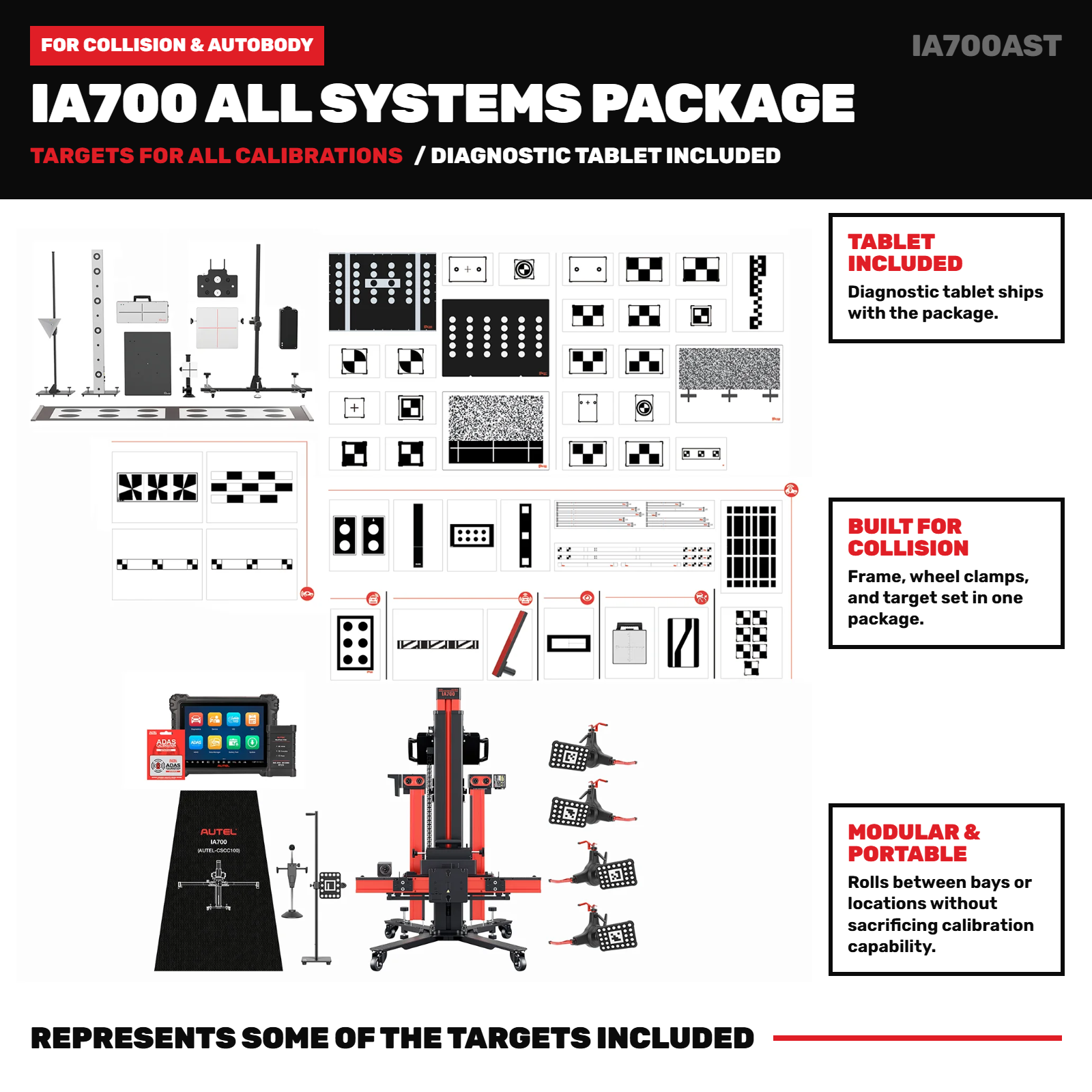 Autel IA700 All Systems ADAS Calibration Package with MS909S2 (IA700AST)