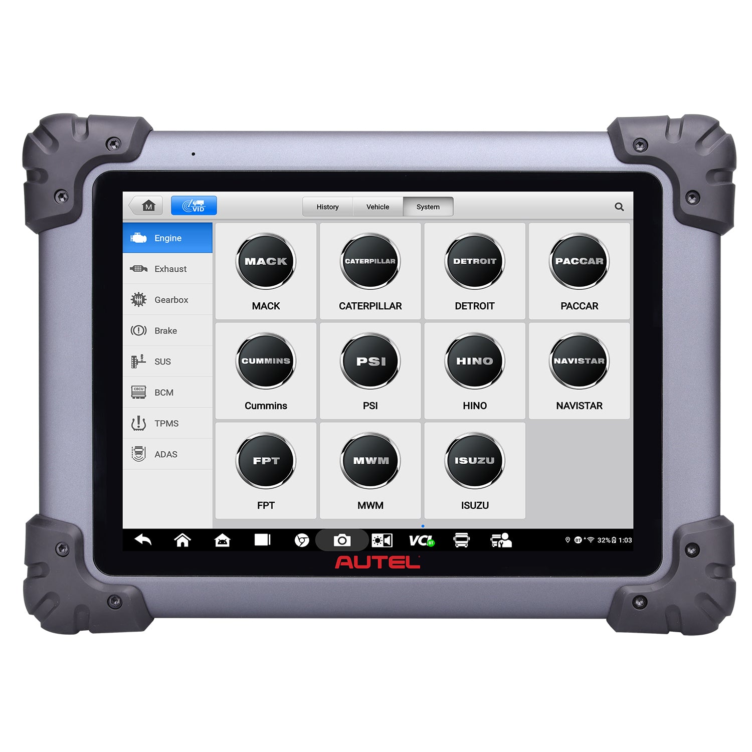 MaxiSYS MS908CVII-coverage-screen