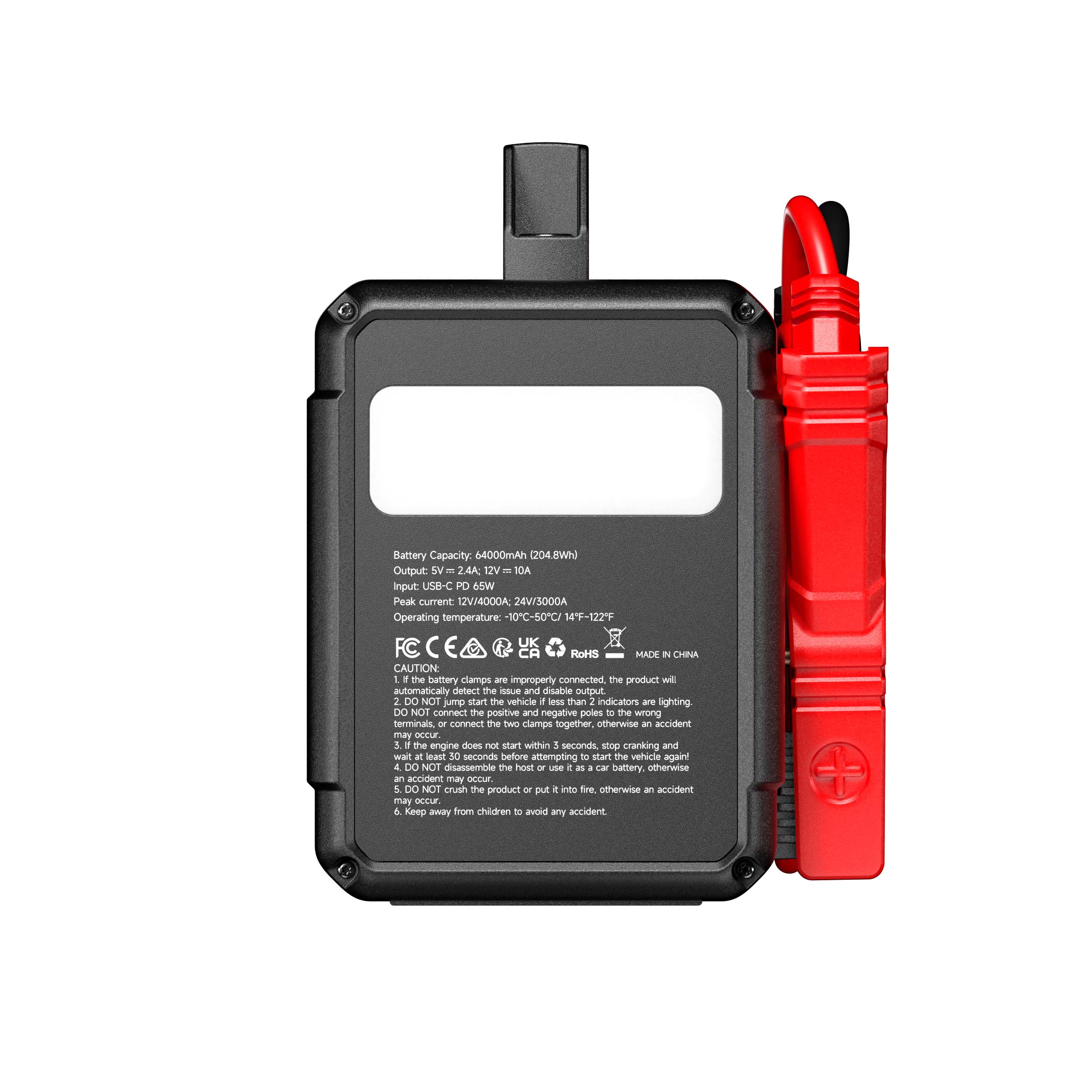 V4000 HD 12V/24V 4000A Jump Starter