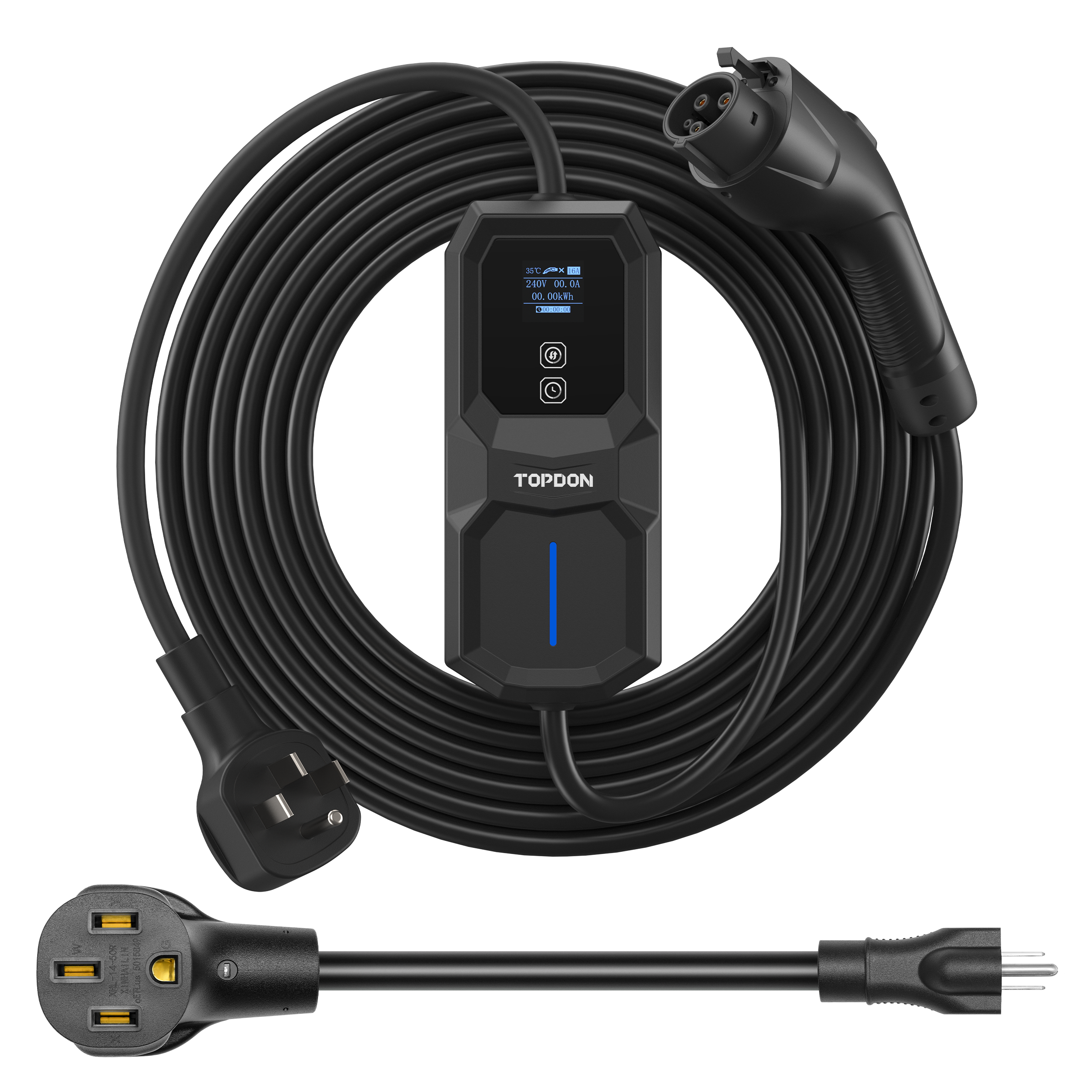 PulseQ AC Portable 32A NEMA 14-50 Plug, 5-15 Adapter