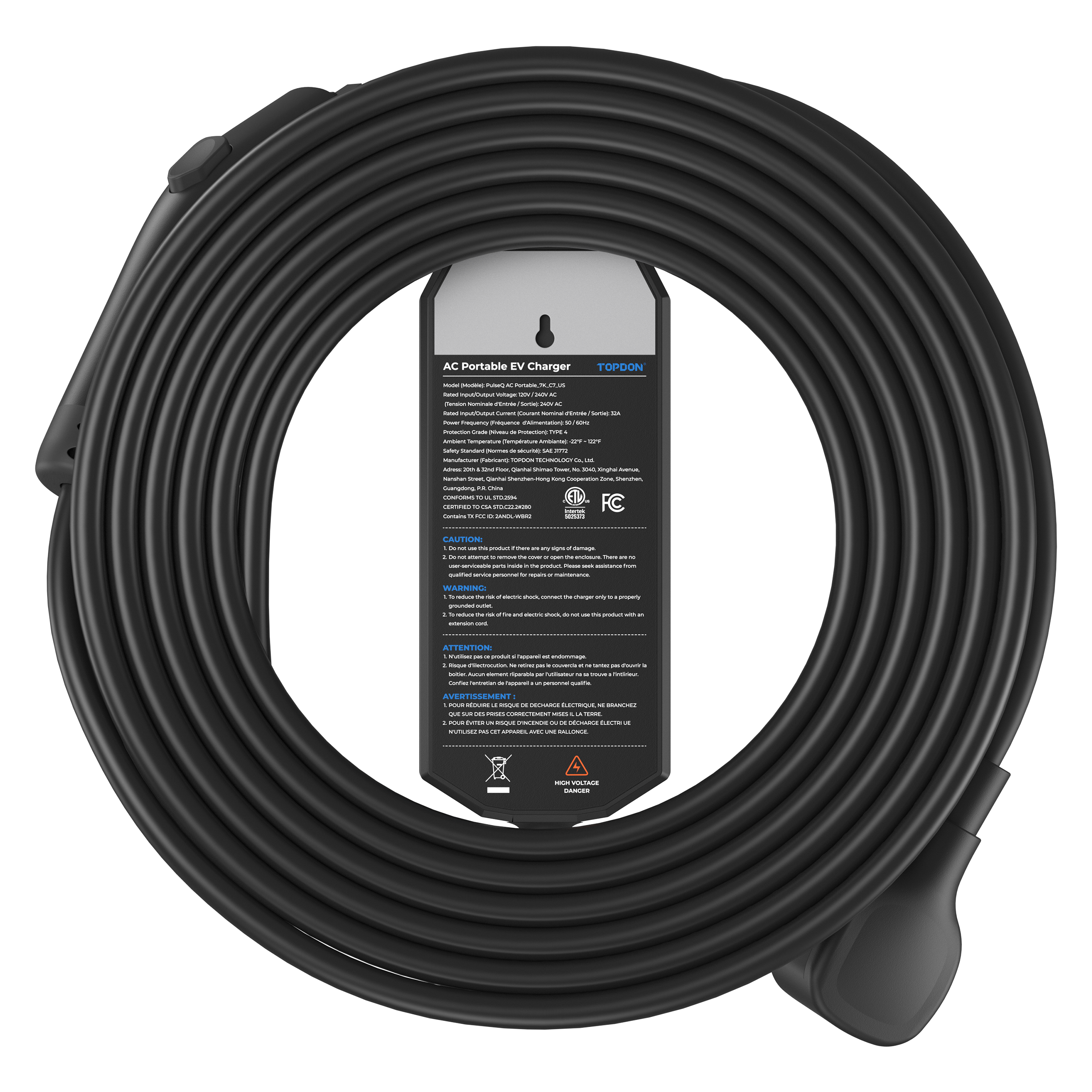 PulseQ AC Portable 32A NEMA 14-50 Plug, 5-15 Adapter