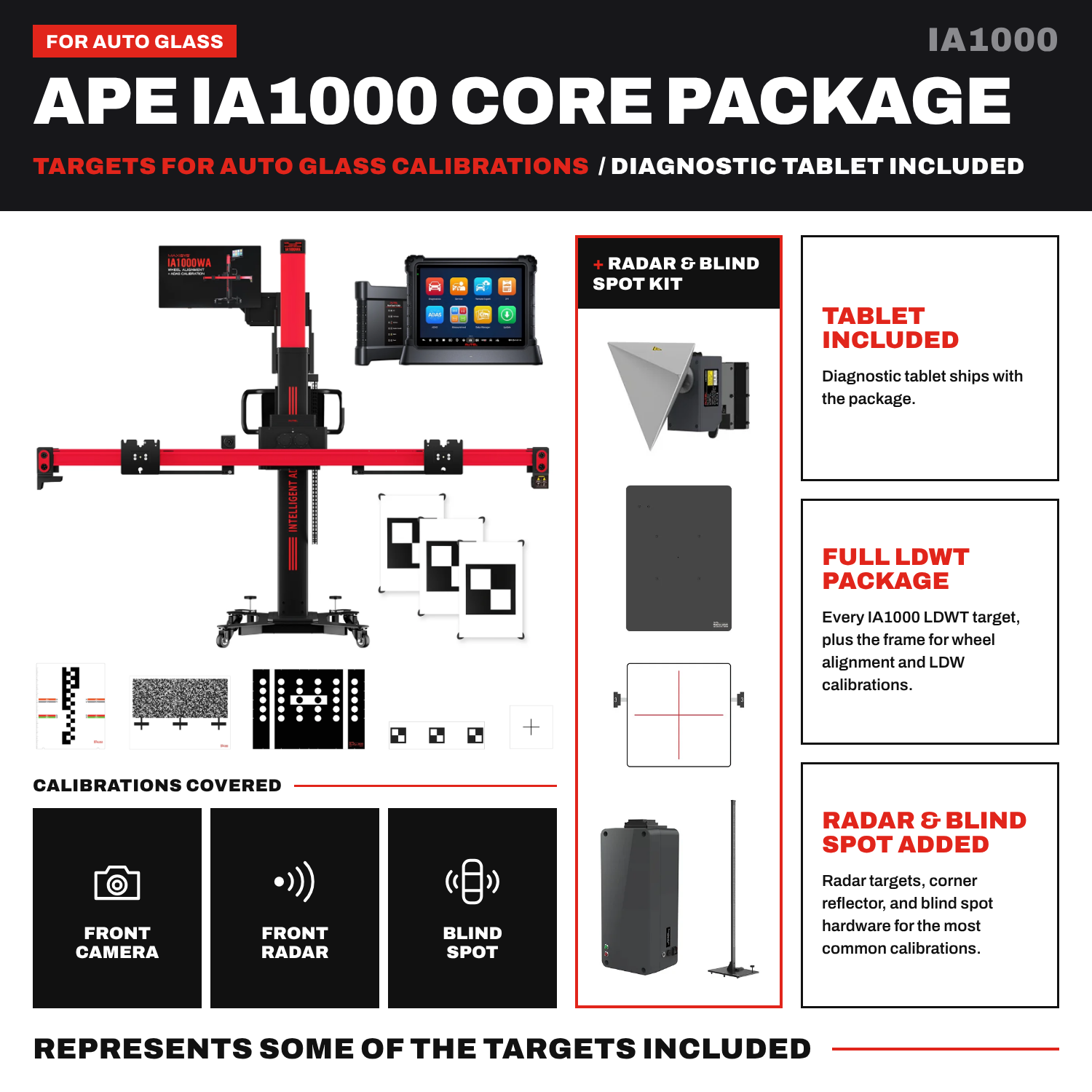 Autel IA1000 Ape Core ADAS Calibration System with MS Ultra S2 Tablet (IA1000APECT)