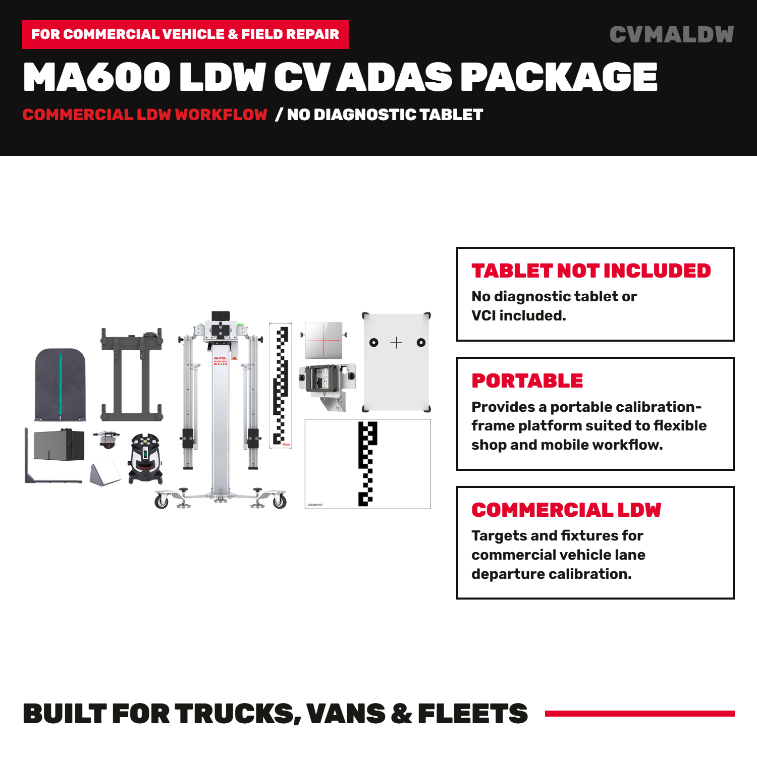 CV ADAS LDW MA600 (No Tablet)