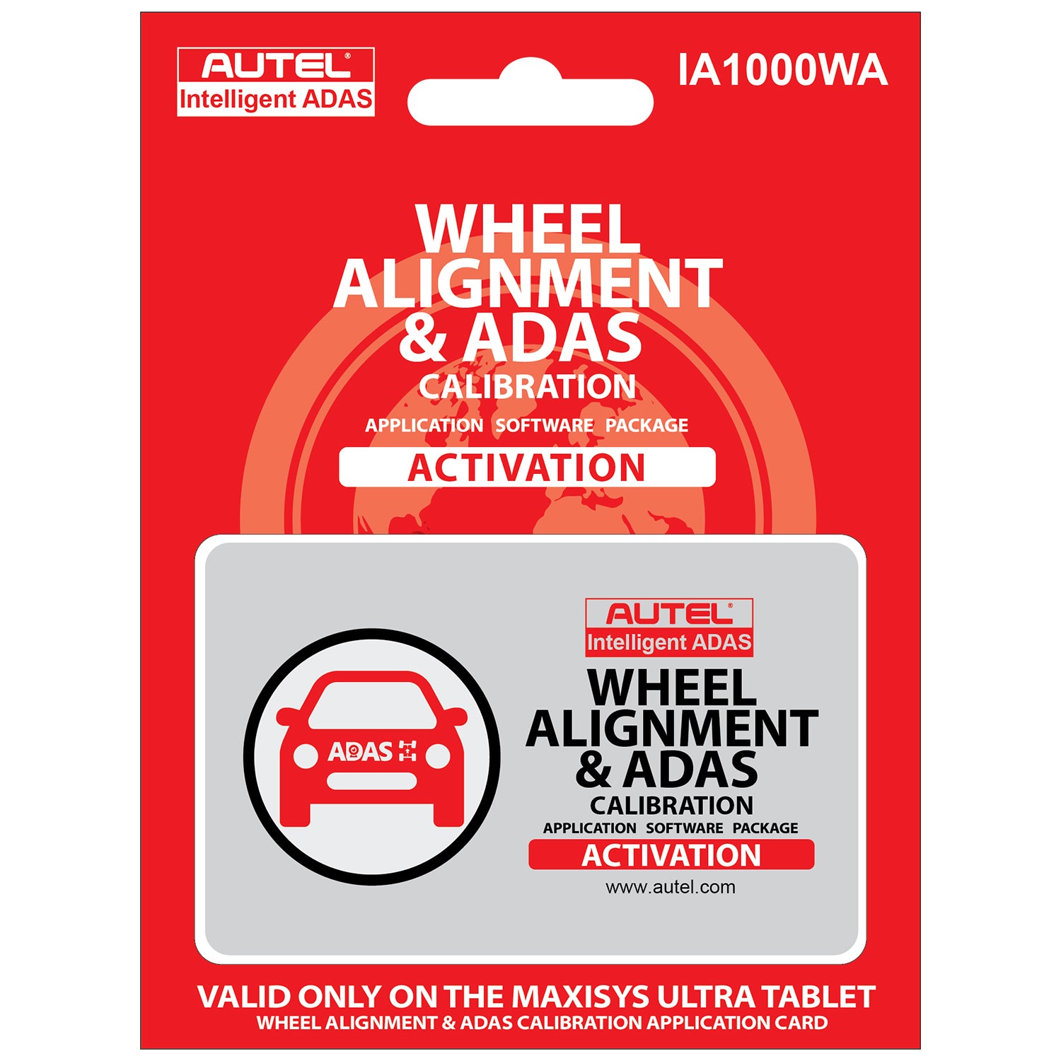 Autel IA1000WA wheel alignment and ADAS calibration software activation card for MaxiSys Ultra
