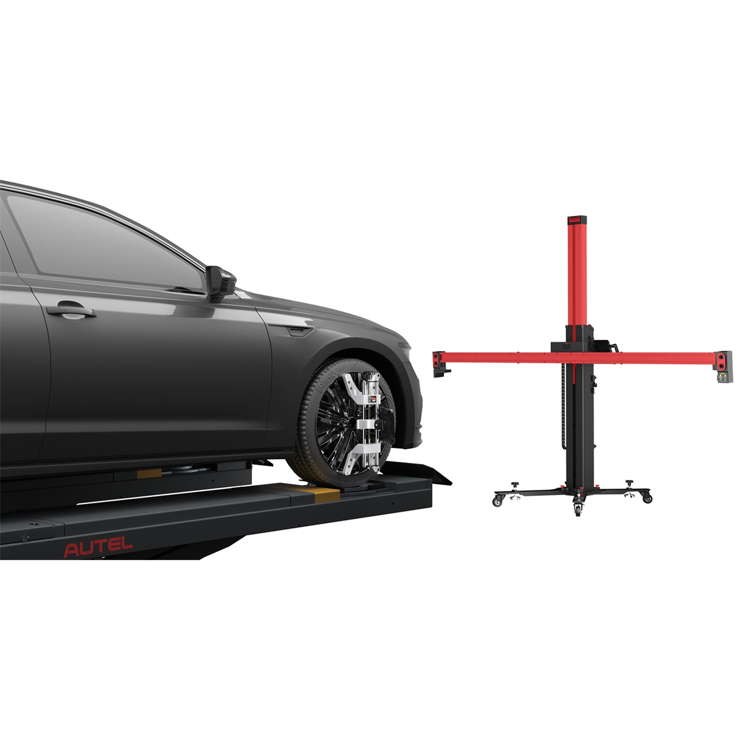IWA500 Wheel Alignment System with Tablet and Storage Cabinet