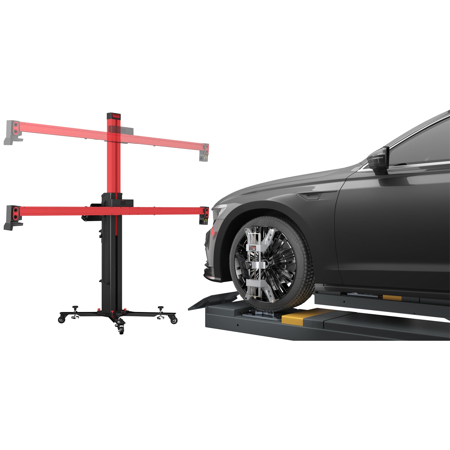 IWA500 Wheel Alignment System with Tablet and Storage Cabinet