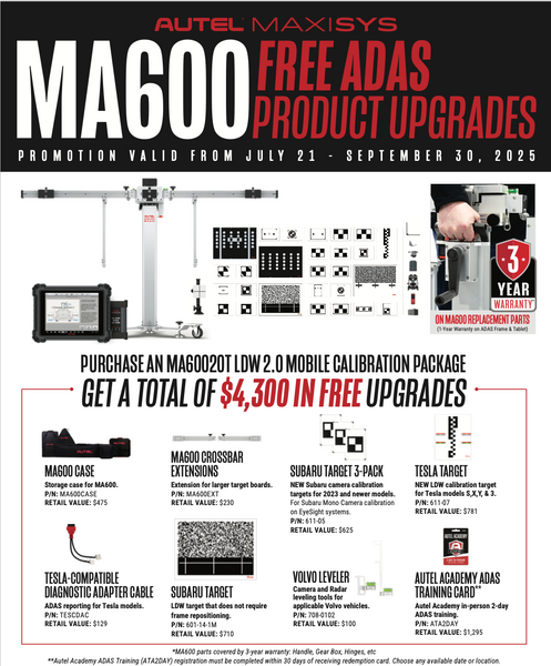 MA600 LDW 2.0 Free Products (Valid until Sept 30th 2025)