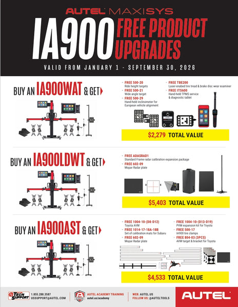 IA900 Free Product Upgrades (Valid until September 30, 2026)