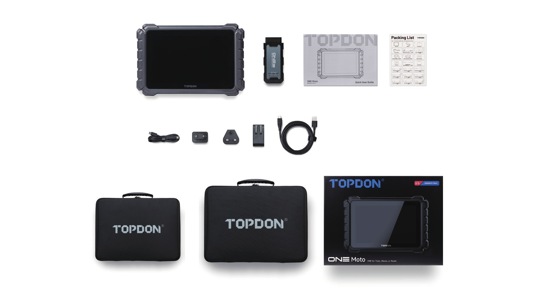 TOPDON ONE Moto - what's in the box